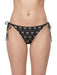 Pinko Women's Black Logo Side-Tie Bikini Bottom-L