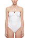 Pinko Women's White Ring-Detail Halter One-Piece Swimsuit-S