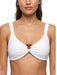 Pinko Women's White Ring-Detail Ruched Bikini Top