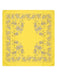 Pinko Women's Yellow Cotton Paisley Pareo Cover-Up 55 x 55 in