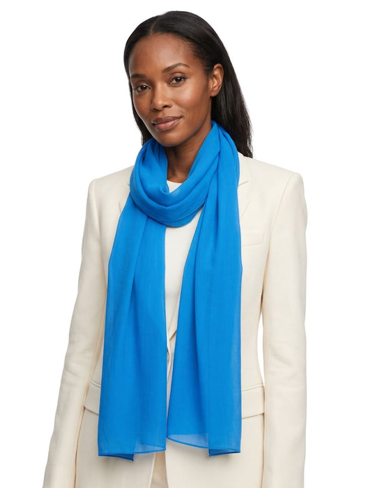 Pinko Women's Blue Polyamide Oblong Scarf