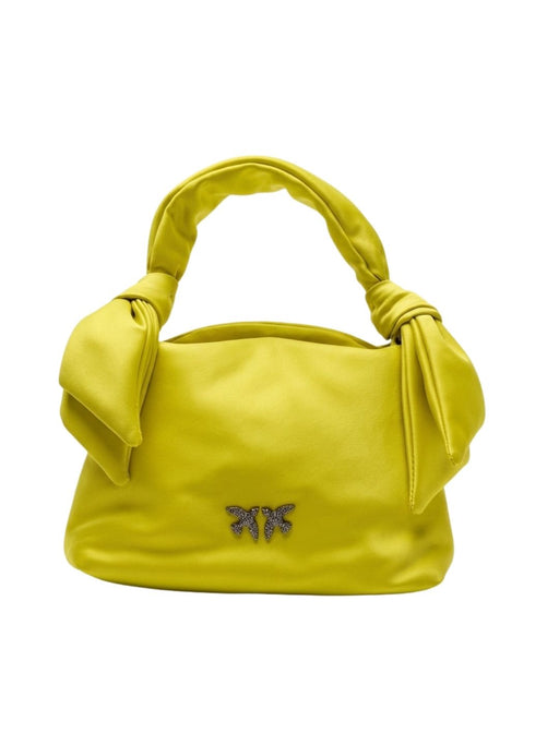 Pinko Women's Yellow Knots Mini Top Handle Bag-