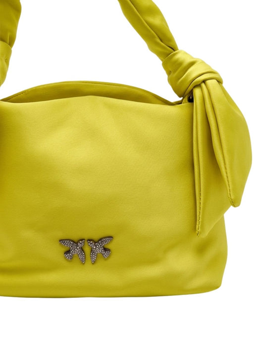 Pinko Women's Yellow Knots Mini Top Handle Bag-