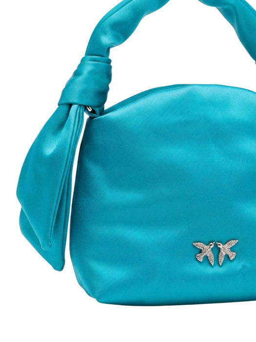 Pinko Women's Turquoise Knots Mini Top Handle Bag