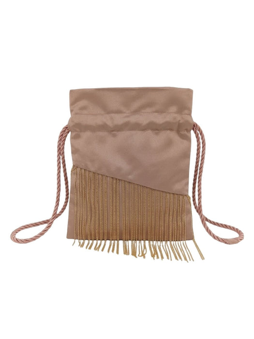 Pinko Women's Rose Hokkano Fringe Drawstring Bucket Bag