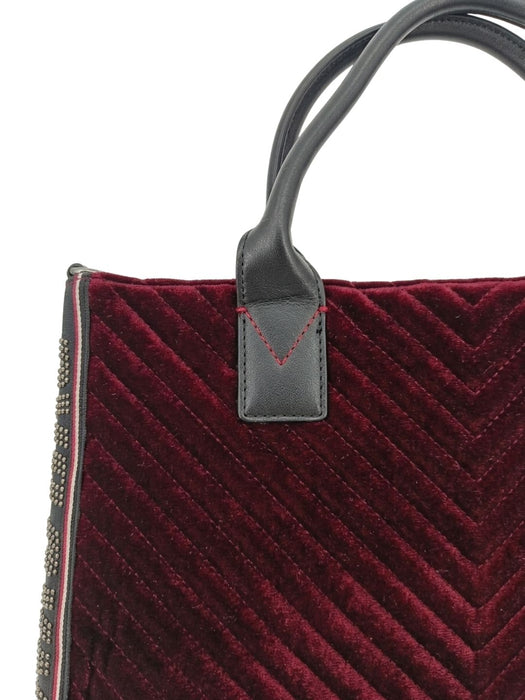 Pinko Women's Purple Adams Chevron Quilted Tote Bag