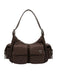 Pinko Women's Chocolate Cargo Nylon Shoulder Bag-12x8x4 IN