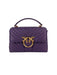 Pinko Women's Purple Love Lady Quilted Leather Top Handle Bag-