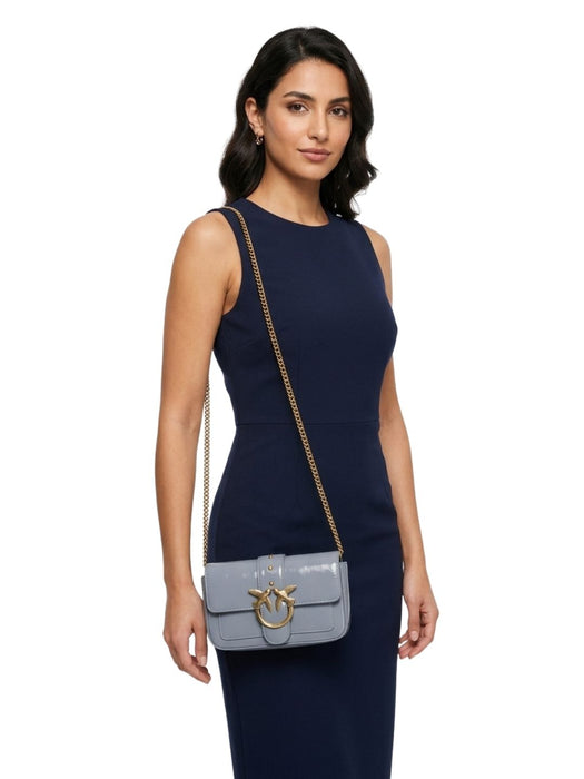 Pinko Women's Light Blue Love One Shoulder Bag