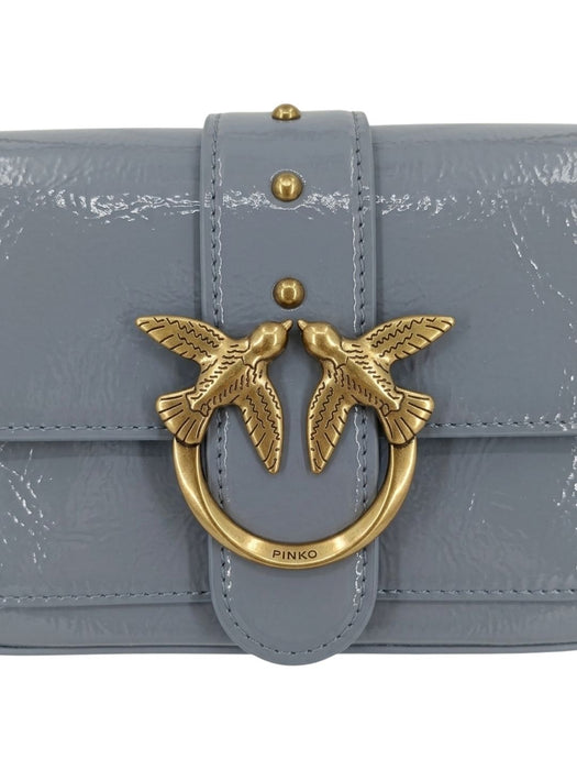Pinko Women's Light Blue Love One Shoulder Bag