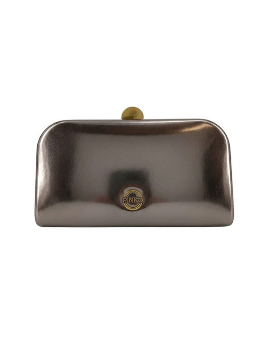 Pinko Women's Silver Vetraio Metallic Clutch