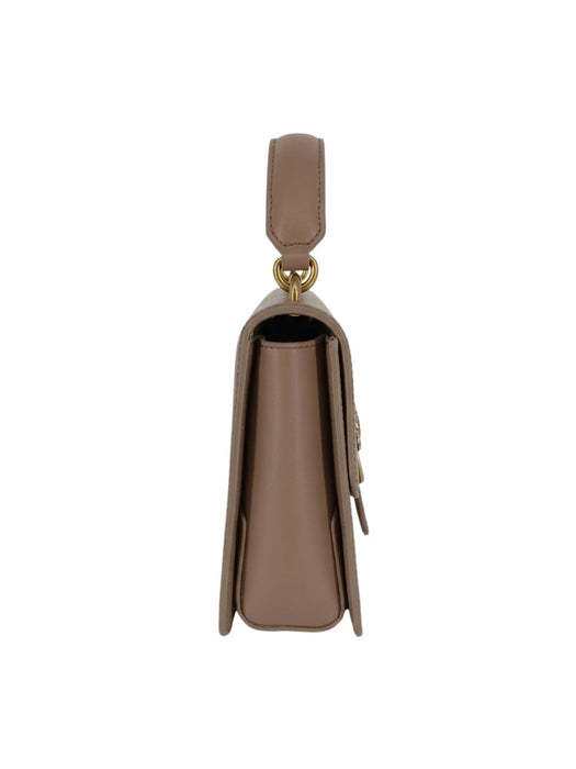 Pinko Women's Beige Love One Leather Top Handle Bag