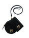 Pinko Women's Black Quilted Leather Mini Crossbody Bag Set
