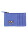 Pinko Women's Periwinkle Chevron Quilted Zip Card Holder