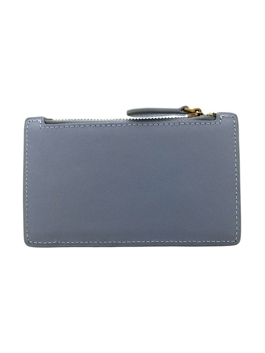 Pinko Women's Light Blue Colorblock Zip Card Holder