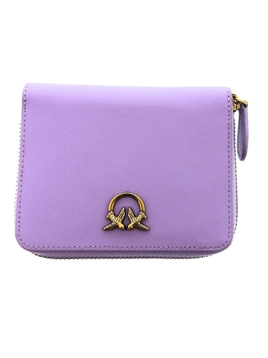 Pinko Women's Purple Compact Zip-Around Wallet