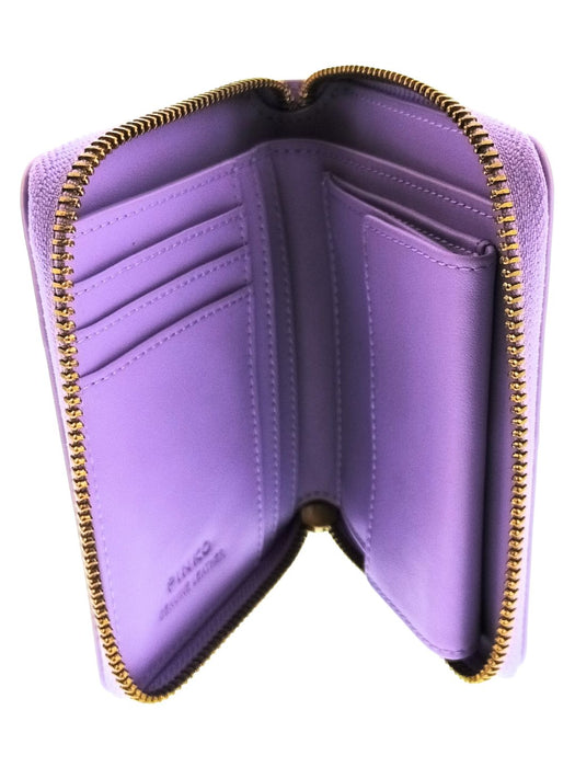 Pinko Women's Purple Compact Zip-Around Wallet