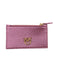 Pinko Women's Pink Airone Snake Embossed Leather Card Holder