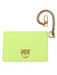 Pinko Women's Lime Green Chain Strap Card Holder