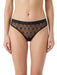 Pinko Women's Black Logo-Mesh Mid-Rise Briefs-S