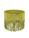 Pinko Women's Green Fringed High-Waist Leather Belt-Small