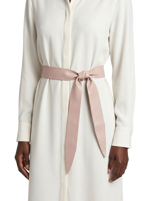 Pinko Women's Pink Wide Sash Polyester Belt-Small