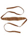 Pinko Women's Cognac Braided Sash Leather Belt-Small