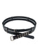 Pinko Women's Black Studded Wrap Faux Leather Belt-Medium