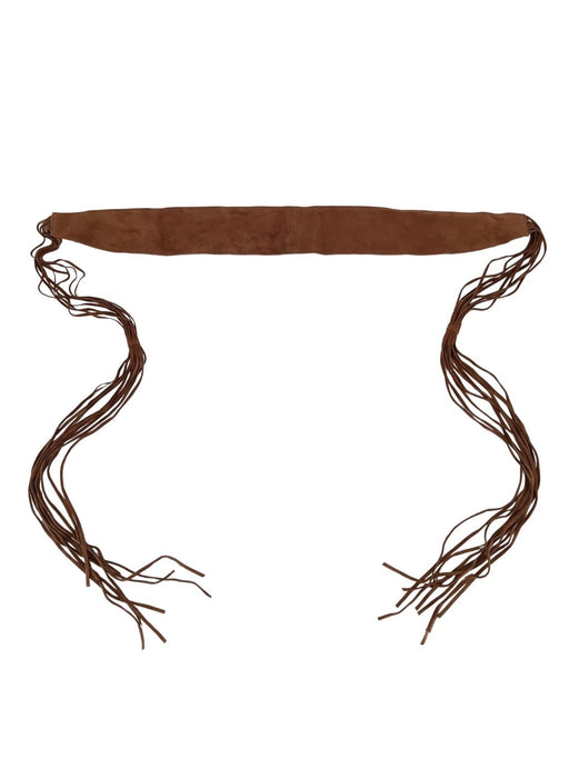 Pinko Women's Brown Leather Sash Leather Belt-Medium