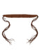 Pinko Women's Brown Leather Sash Leather Belt-Medium