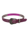 Pinko Women's Fuschia Crystal Buckle Leather Belt-Medium