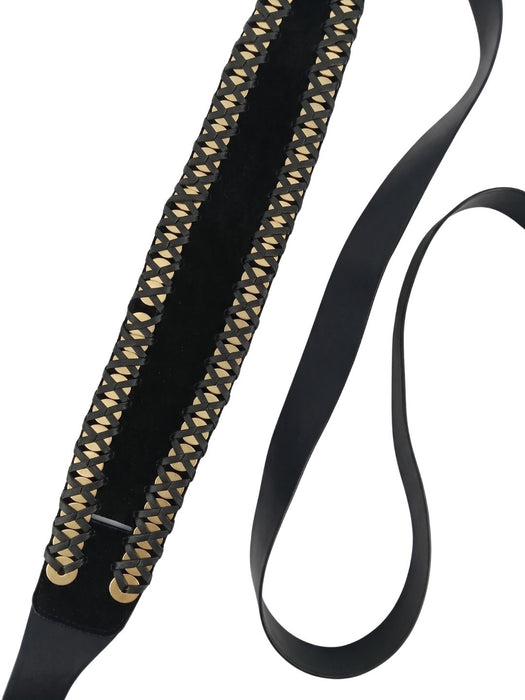 Pinko Women's Black Leather Sash Leather Belt