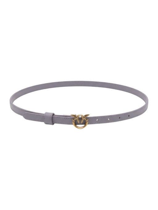 Pinko Women's Violate Logo-Buckle Skinny Leather Belt-X-Small