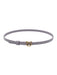 Pinko Women's Violate Logo-Buckle Skinny Leather Belt-X-Small