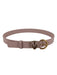 Pinko Women's Pink Logo-Buckle Leather Belt-Small