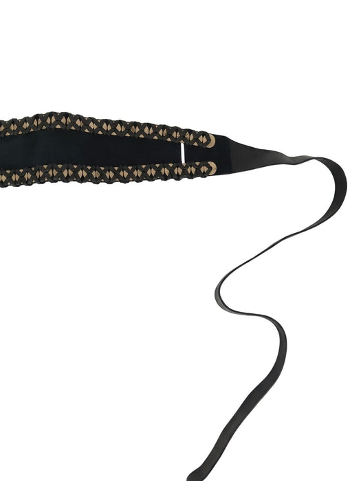 Pinko Women's Black Leather Sash Leather Belt