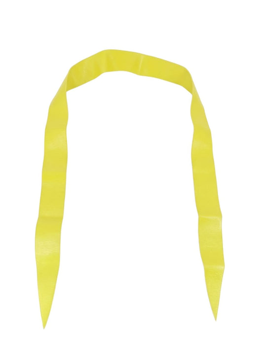 Pinko Women's Yellow Wide Sash Polyester Belt-Small