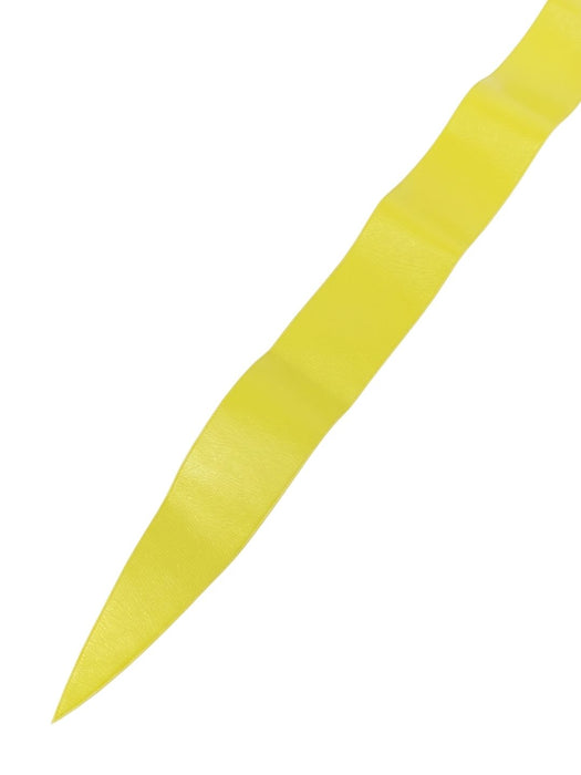 Pinko Women's Yellow Wide Sash Polyester Belt-Small
