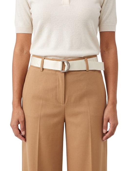 Pinko Women's White Skinny Polyester Belt-Medium