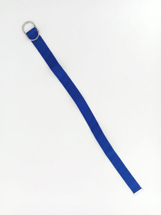 Pinko Women's Blue Skinny Polyester Belt-Medium