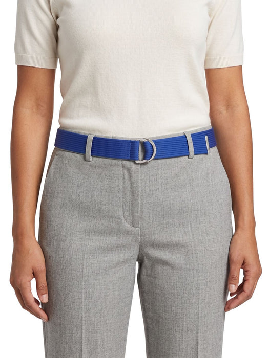 Pinko Women's Blue Skinny Polyester Belt-Medium