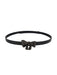 Pinko Women's Black Knotted Skinny Leather Belt-Medium