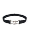 Pinko Women's Black Stretch Ring-Buckle Synthetic Belt-Medium