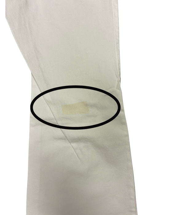 Defective Roberto Cavalli White Flare Denim Jeans-IT 48