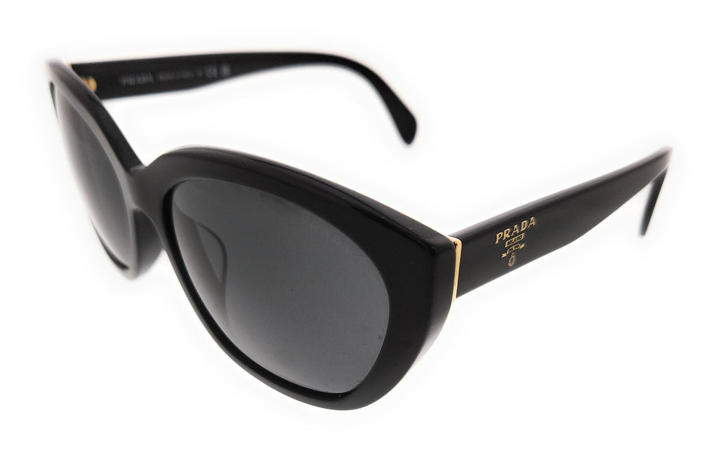 Prada  Black  Oval  Sunglasses