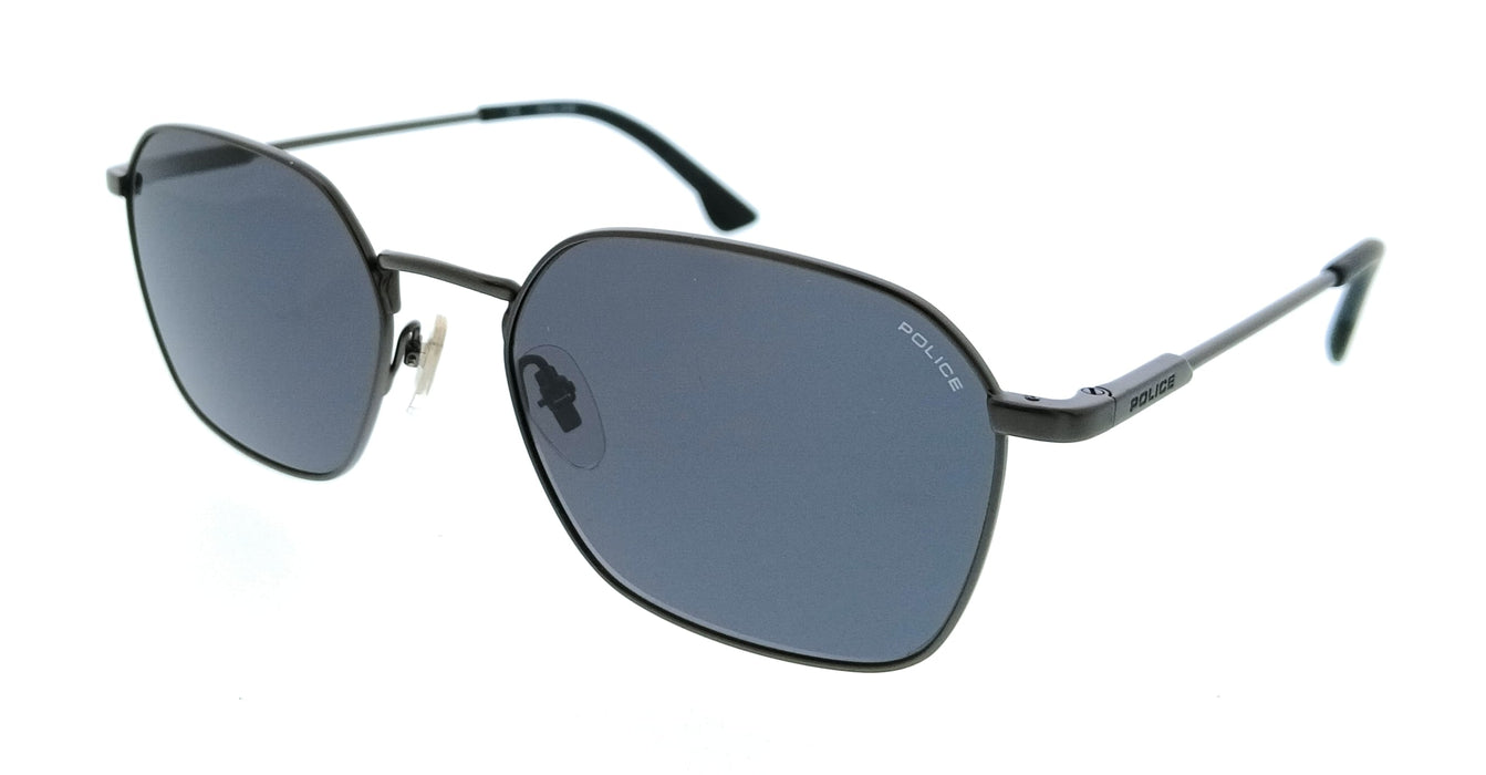 POLICE PL970 627 Gunmetal Geometric Mens Sunglasses