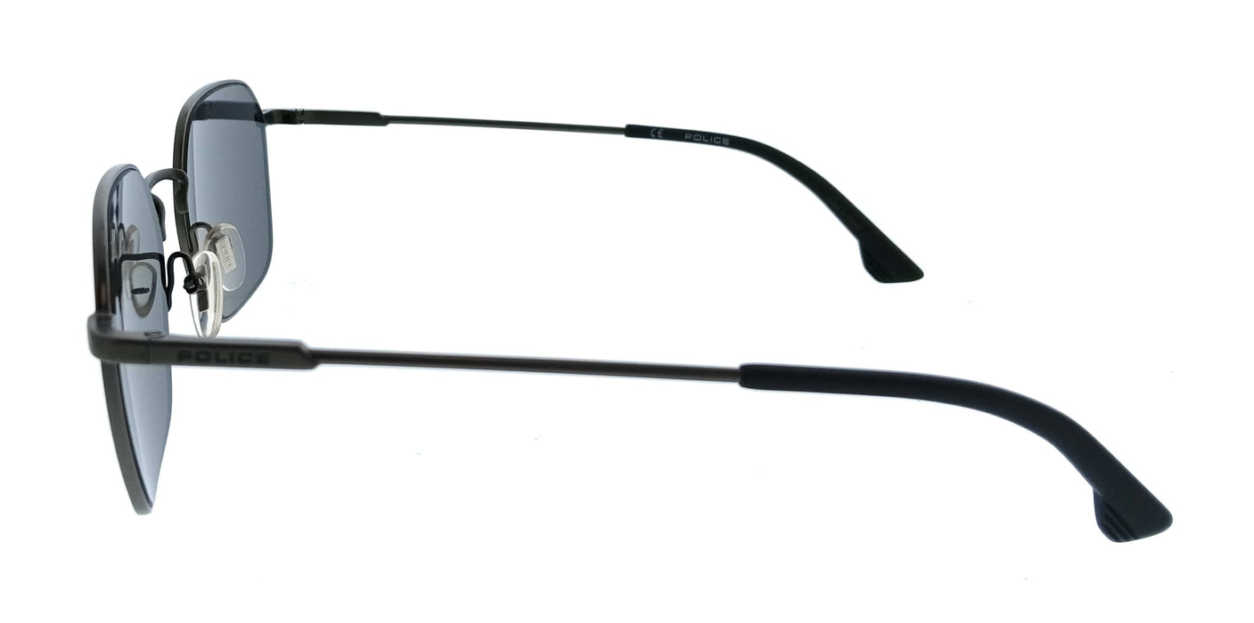 POLICE PL970 627 Gunmetal Geometric Mens Sunglasses