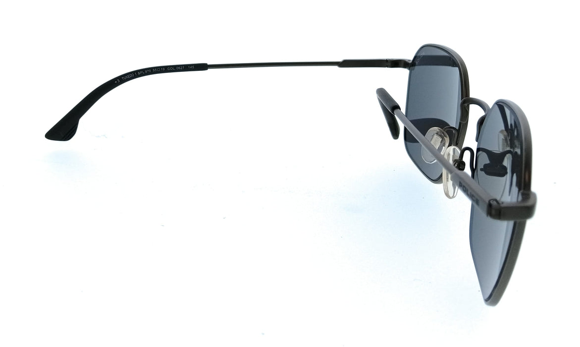 POLICE PL970 627 Gunmetal Geometric Mens Sunglasses