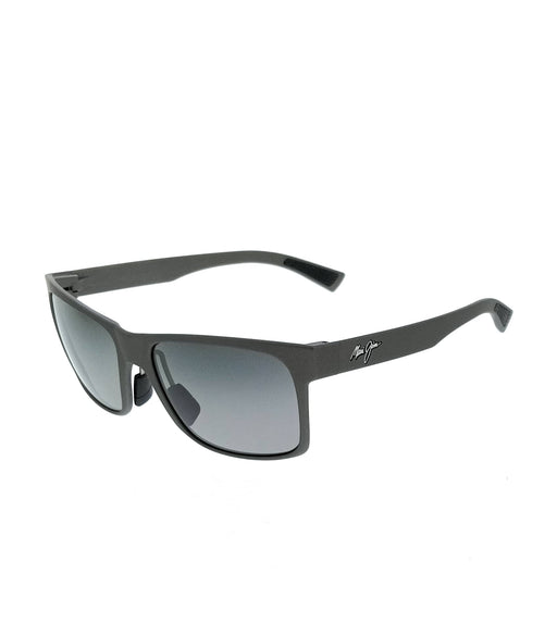 Maui Jim MJ0683S-004 Charcoal Matte Square Sunglasses Polarized Grey Lenses