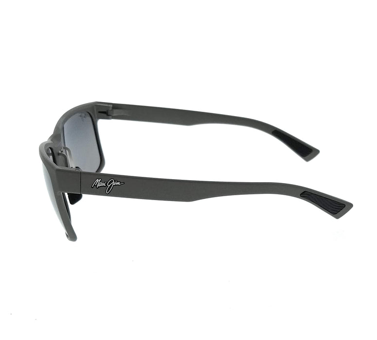 Maui Jim MJ0683S-004 Charcoal Matte Square Sunglasses Polarized Grey Lenses
